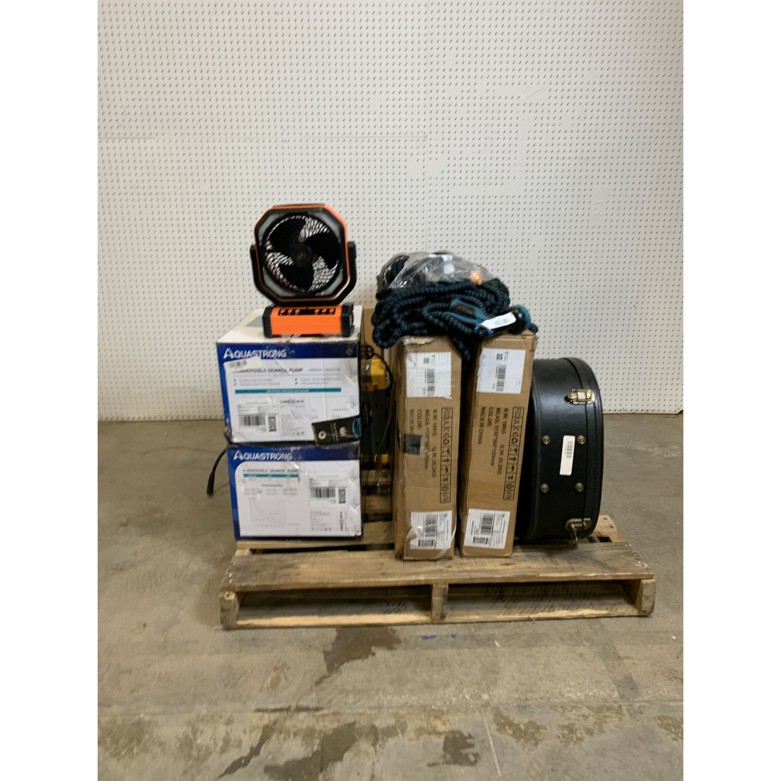 LOT OF 18 – USED Mixed General Merchandise – Guitar, Treadmills, Pumps, Outdoor & Sporting Goods - Total LOT MSRP $1,033