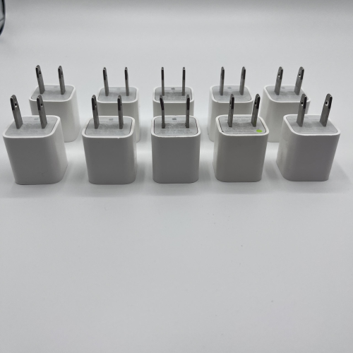 LOT OF 10 – Used Apple OEM USB Power Adapters / Wall Chargers