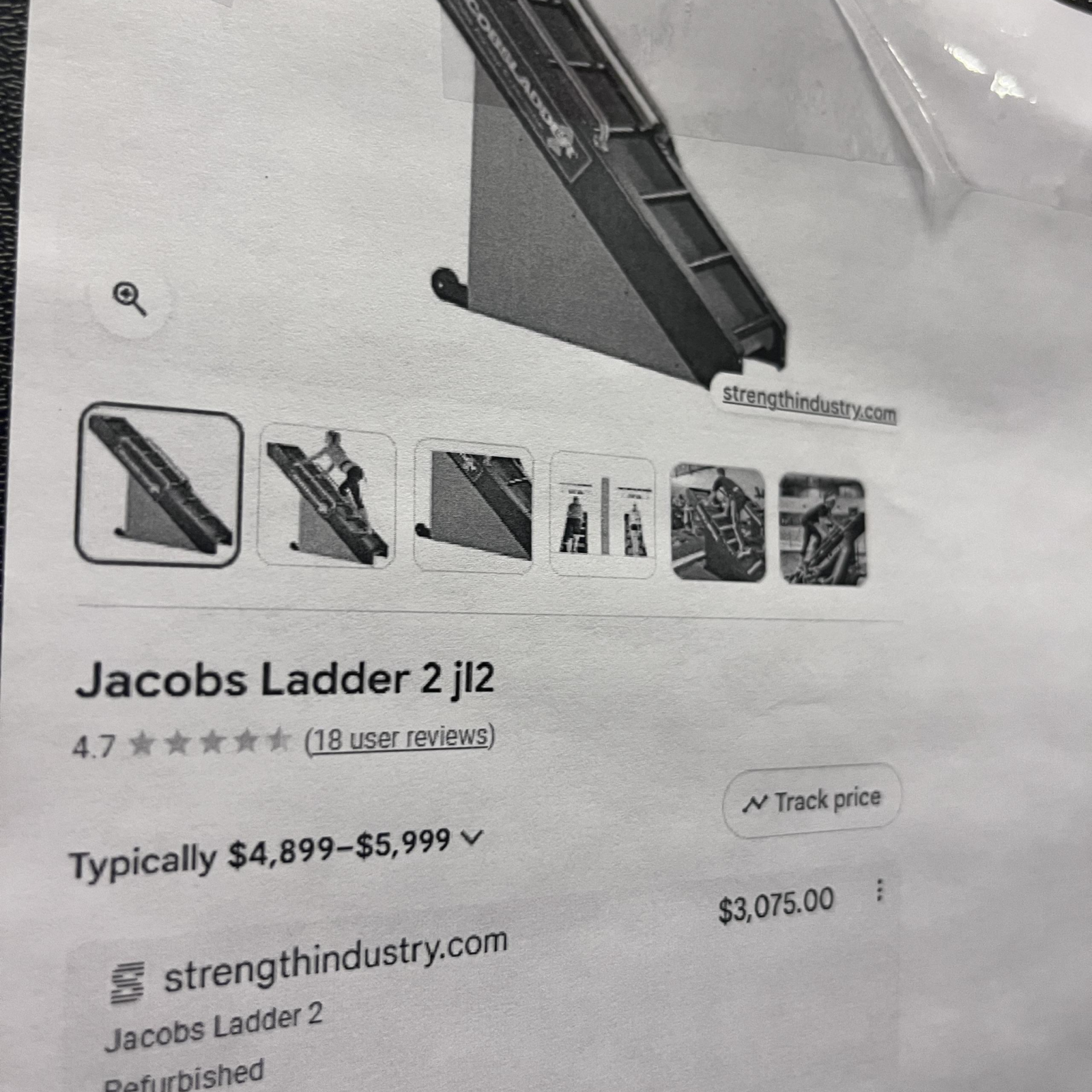 USED Jacobs Ladder 2 (JL2) Cardio Climbing Machine – Fully Functional – Commercial Fitness Equipment