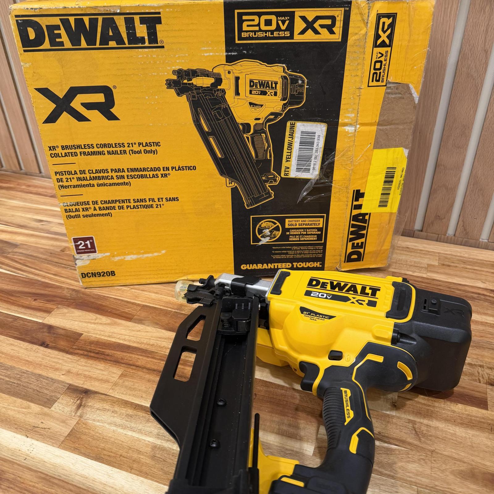 DEWALT 20-Volt 21° Cordless Framing Nailer (Tool-Only)