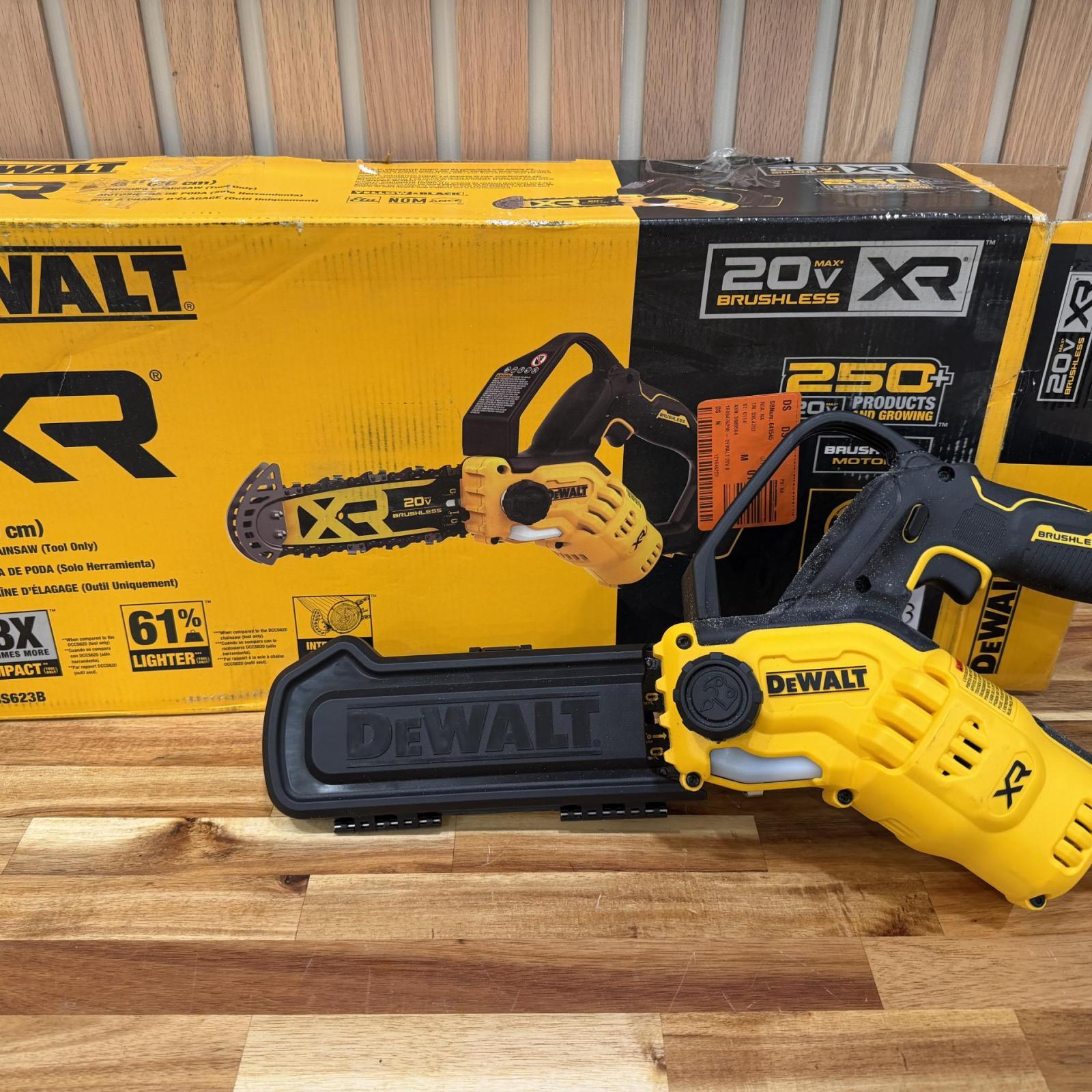 DEWALT 20V MAX 8 in. Brushless Cordless Battery Powered Pruning Chainsaw (Tool Only)