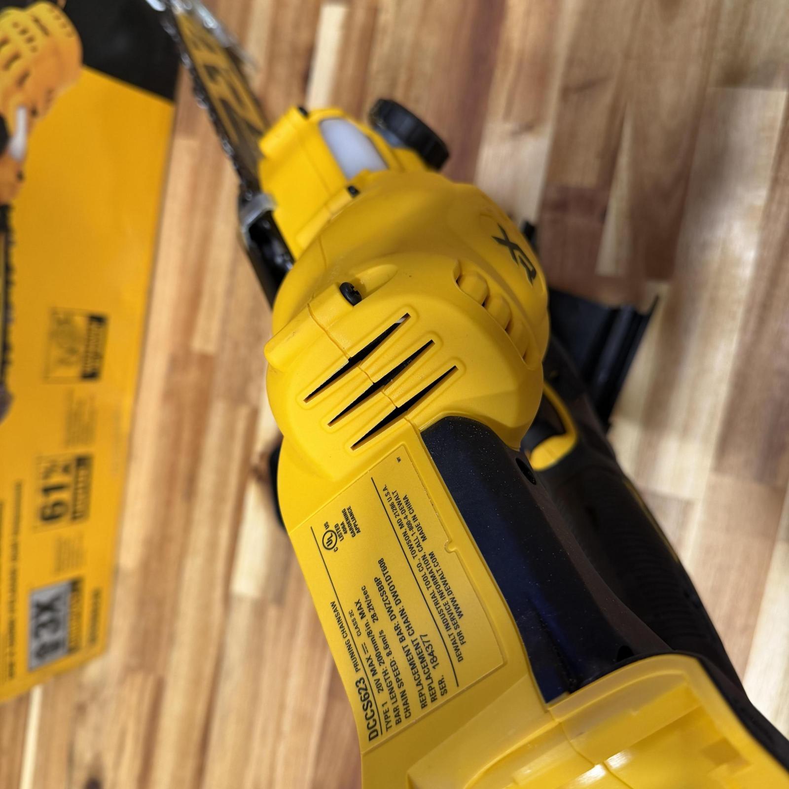 DEWALT 20V MAX 8 in. Brushless Cordless Battery Powered Pruning Chainsaw (Tool Only)