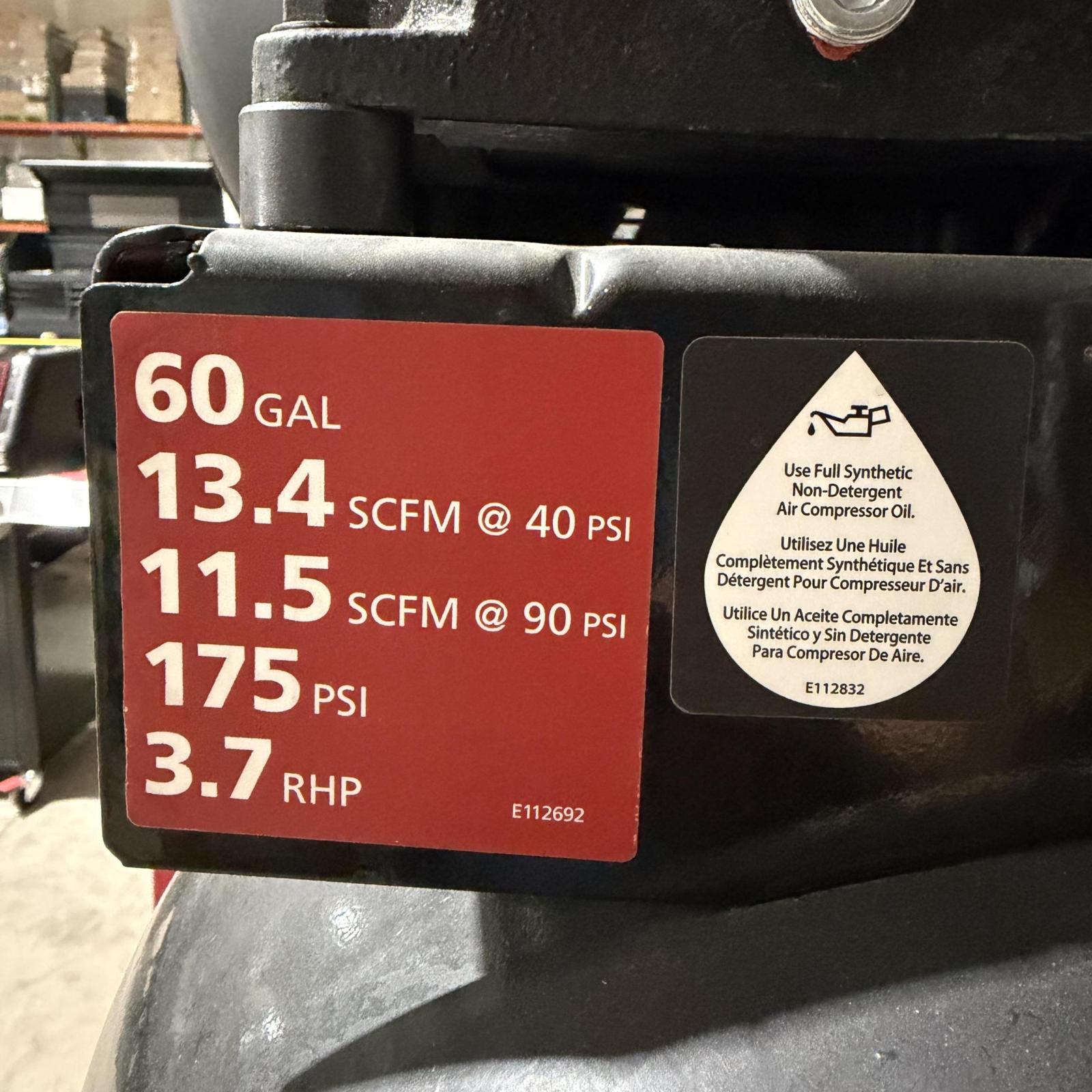 HUSKY 60 GALLON COMPRESSOR