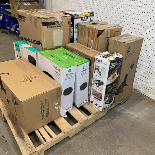 Used / Unprocessed Returns Pallet – iRobot, Shark, BISSELL & More Vacuum/Floor Care Products – $3,194 MSR
