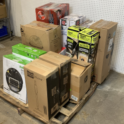 Mixed Vacuum & Small Appliance Return Pallet – Hoover, Shark, iRobot, Bissell, Frigidaire & More – Used/Unprocessed Returns