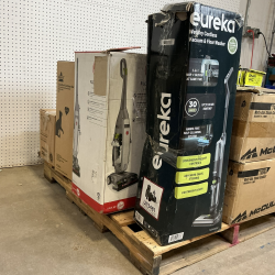 LOT OF 11 - USED - MIXED FLOOR CARE & VACUUM PALLET - Bissell, Shark, Hoover, McCulloch & Eureka - Total LOT MSRP $1,819