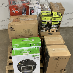 Mixed Vacuum & Small Appliance Return Pallet – Hoover, Shark, iRobot, Bissell, Frigidaire & More – Used/Unprocessed Returns