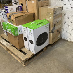 Used Mixed Returns Pallet – iRobot, BISSELL, Shark, BLACK+DECKER & Eureka Vacuums – Total Lot MSRP $2,644