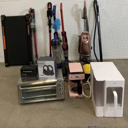LOT OF 12 - Mixed Used AS-IS Returns Lot – Vacuums, Air Fryer Oven, Ice Maker, Steam Cleaner – $1,926 MSRP