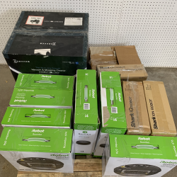 LOT OF 12 - USED Mixed Robot Vacuum Pallet – iRobot, Shark, Ecovacs & Bissell - Total LOT MSRP $4,648