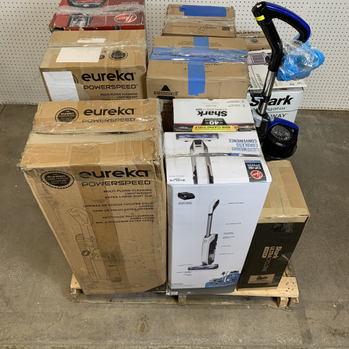 LOT OF 13 - Used Mixed Vacuum Lot – Total LOT MSRP $2,109.87 – Shark, Hoover, Eureka, Bissell & More