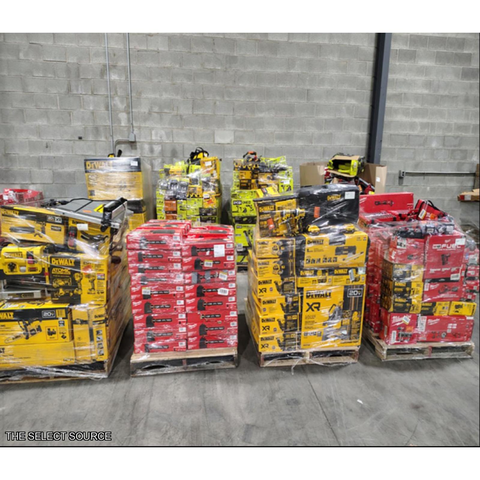 Pittston Location As-Is Power Tools Partial Truckload (8 Pallets) 4606-D