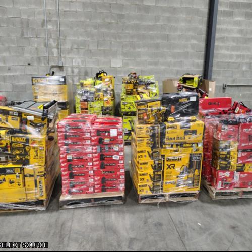 Pittston Location As-Is Power Tools Partial Truckload (8 Pallets) 4606-D