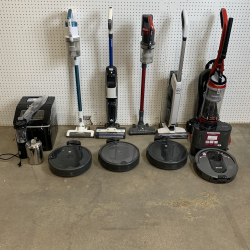 Used Mixed Returns Pallet – Shark, iRobot, BISSELL, Eureka, Hoover, Frigidaire & More – Total Lot MSRP $2,619