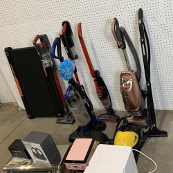 LOT OF 12 - Mixed Used AS-IS Returns Lot – Vacuums, Air Fryer Oven, Ice Maker, Steam Cleaner – $1,926 MSRP