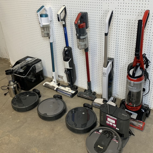 Used Mixed Returns Pallet – Shark, iRobot, BISSELL, Eureka, Hoover, Frigidaire & More – Total Lot MSRP $2,619