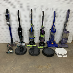 Used Mixed Returns Pallet – iRobot, BISSELL, Shark, BLACK+DECKER & Eureka Vacuums – Total Lot MSRP $2,644