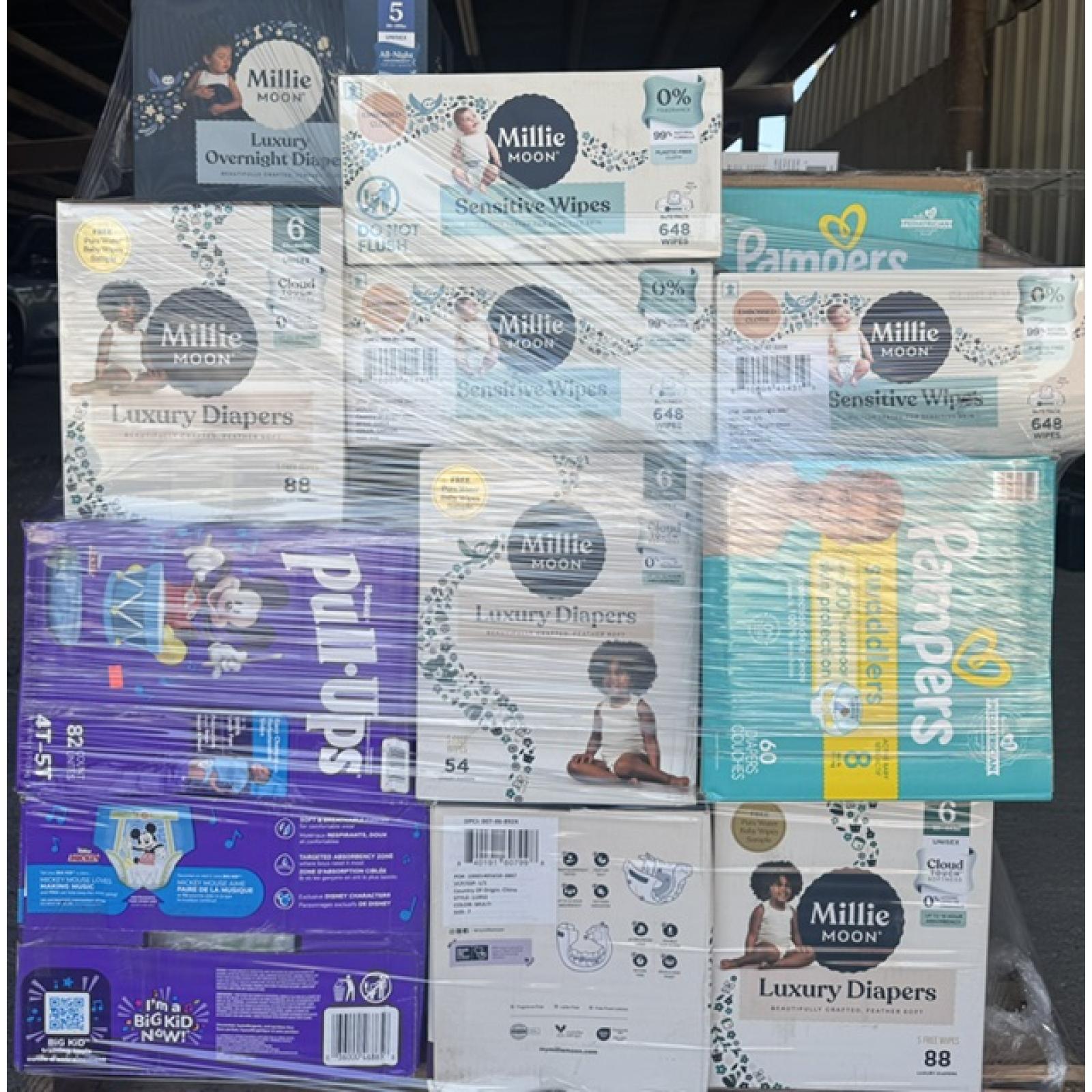 Springtown- Mixed Baby Pallet- Car Seats, Diapers, Wipes