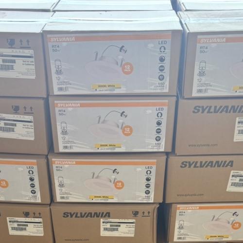 Springtown Location- Sylvania RT4 50W 4” Retrofit Downlights- 12 Per Box -36 Boxes Total
