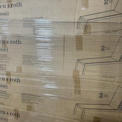 Springtown- Sling Fabric Lounge Chairs- 8 Total Chairs- 2 Per Box