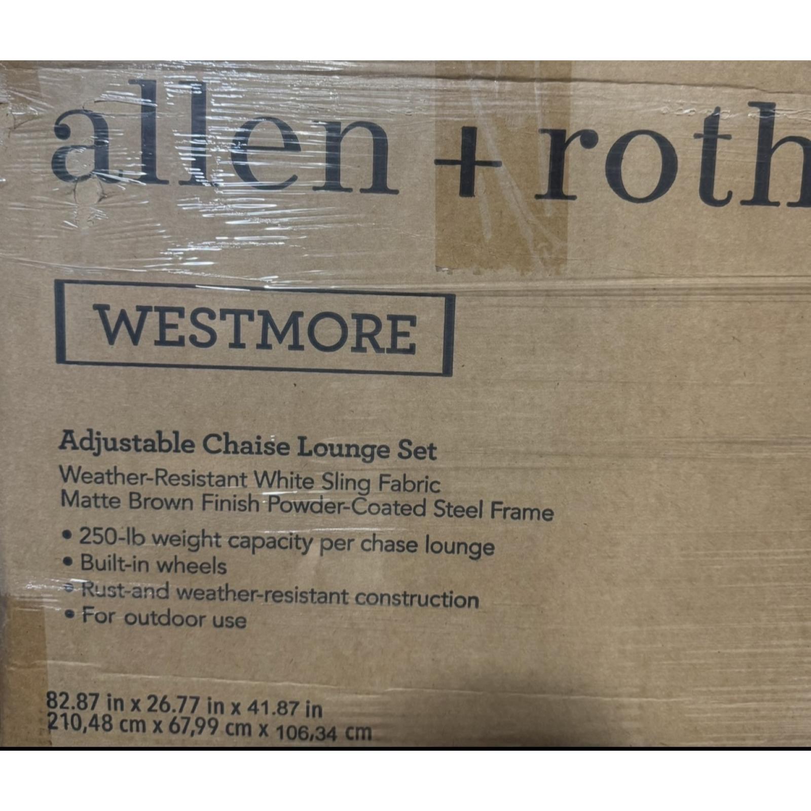 Springtown- Sling Fabric Lounge Chairs- 8 Total Chairs- 2 Per Box