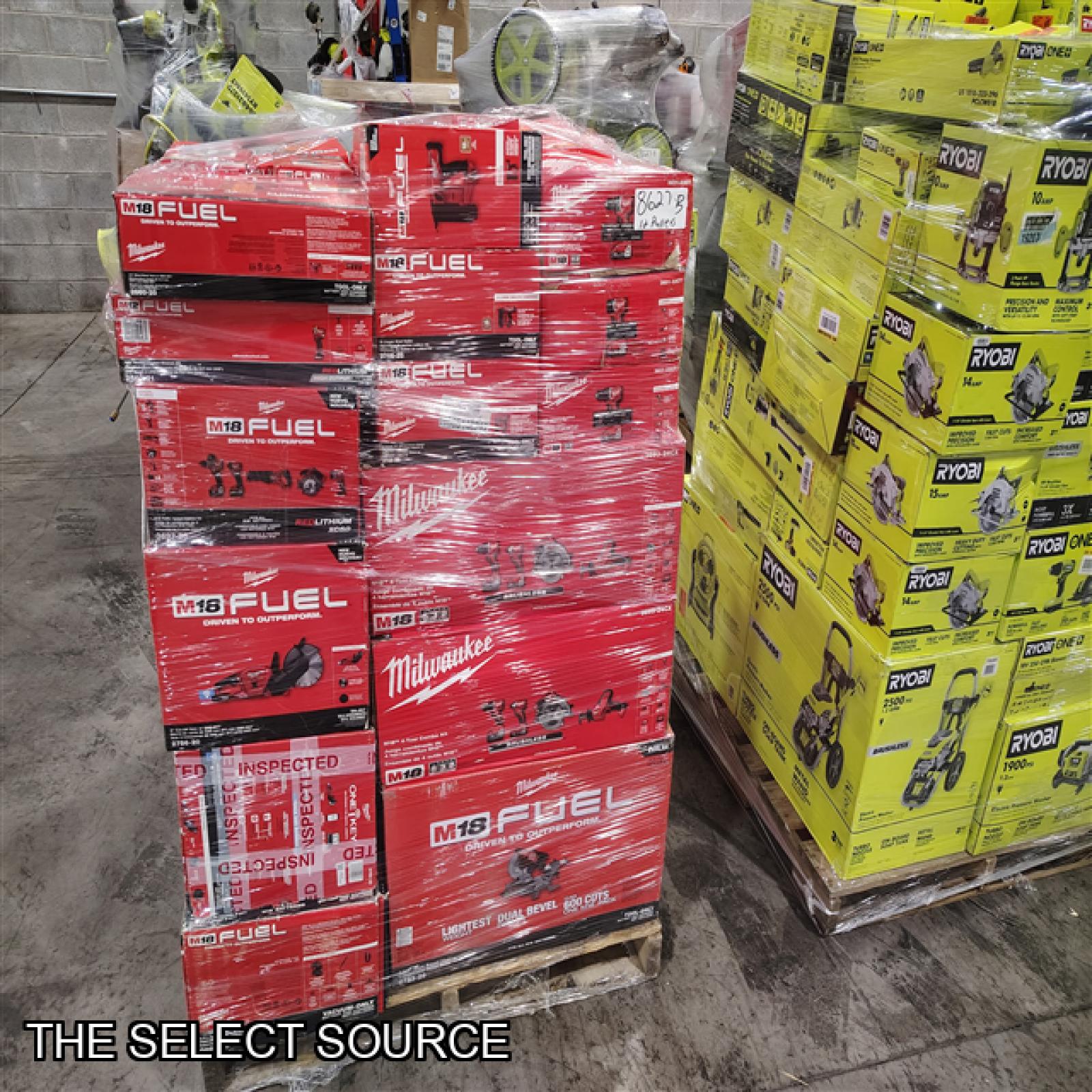 Pittston Location As-Is Power Tools Partial Truckload (12 Pallets) 8627-B