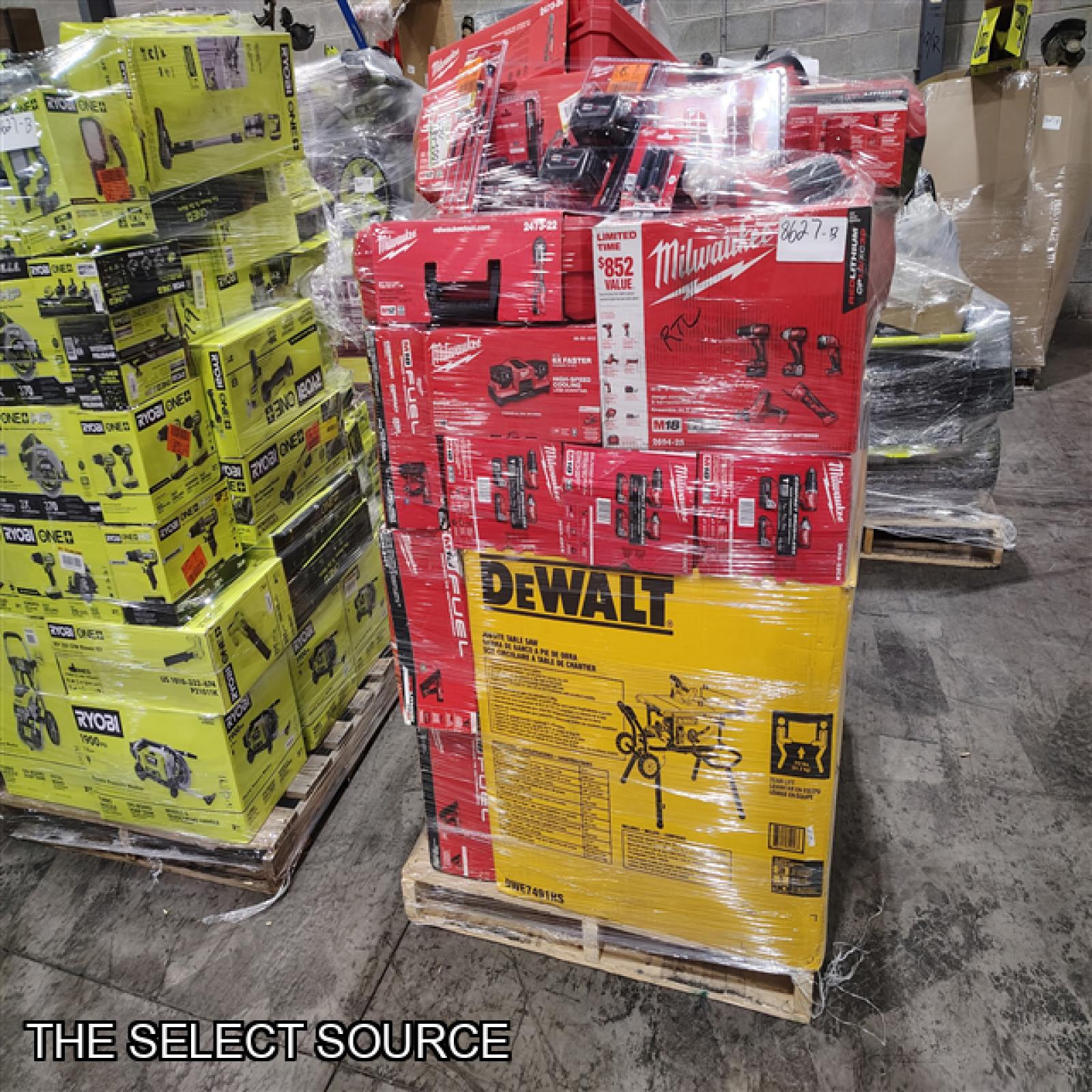 Pittston Location As-Is Power Tools Partial Truckload (12 Pallets) 8627-B