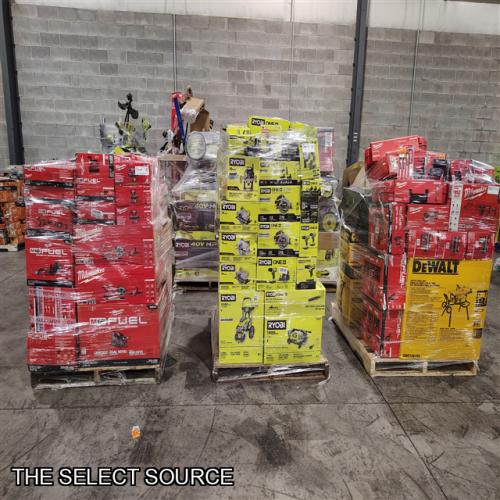Pittston Location As-Is Power Tools Partial Truckload (12 Pallets) 8627-B