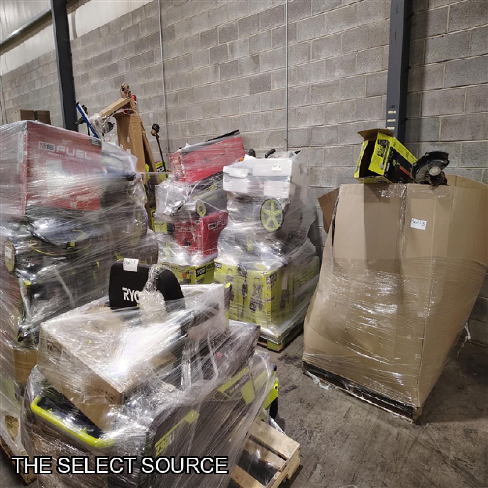 Pittston Location As-Is Power Tools Partial Truckload (12 Pallets) 8627-B