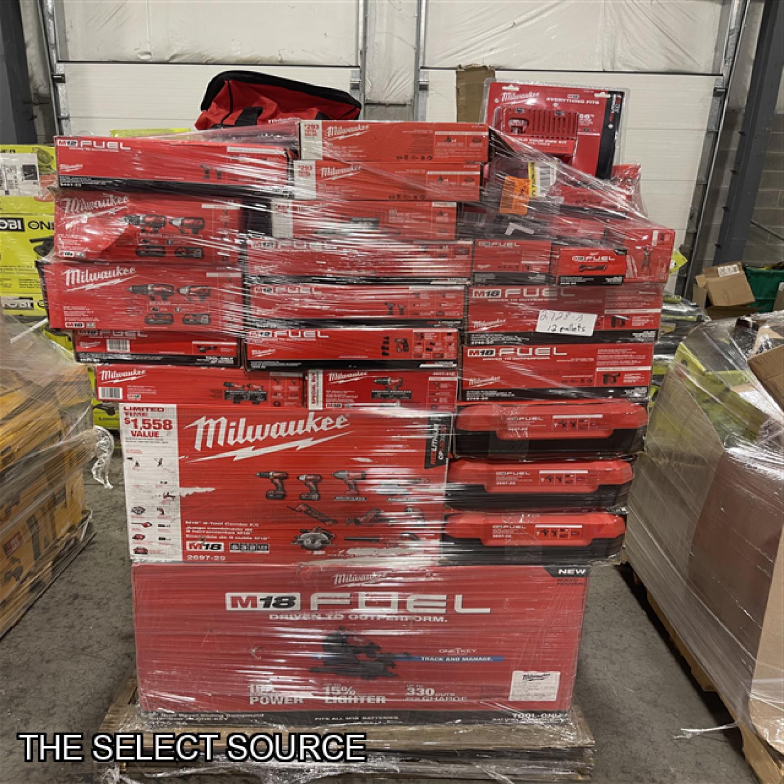 Pittston Location As-Is Power Tools Partial Truckload (12 pallets) 2728-A