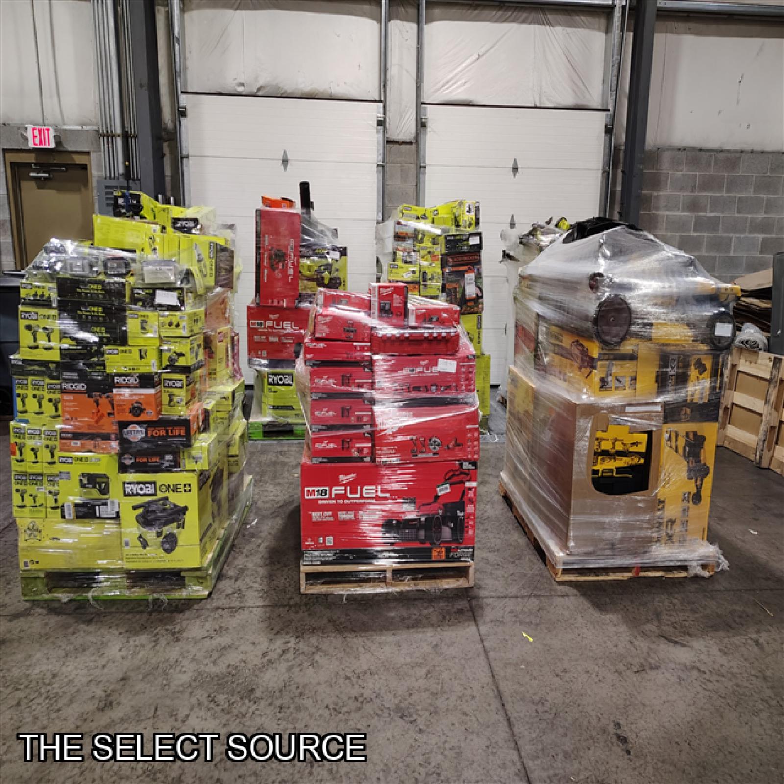 Pittston Location As-Is Power Tools Partial Truckload (7 Pallets) 8738-C