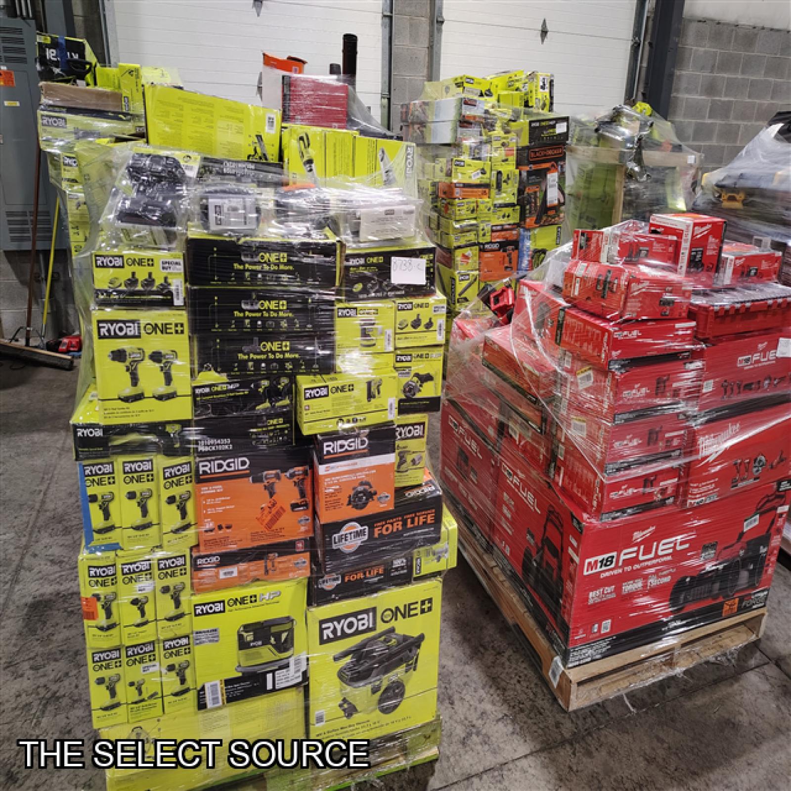 Pittston Location As-Is Power Tools Partial Truckload (7 Pallets) 8738-C