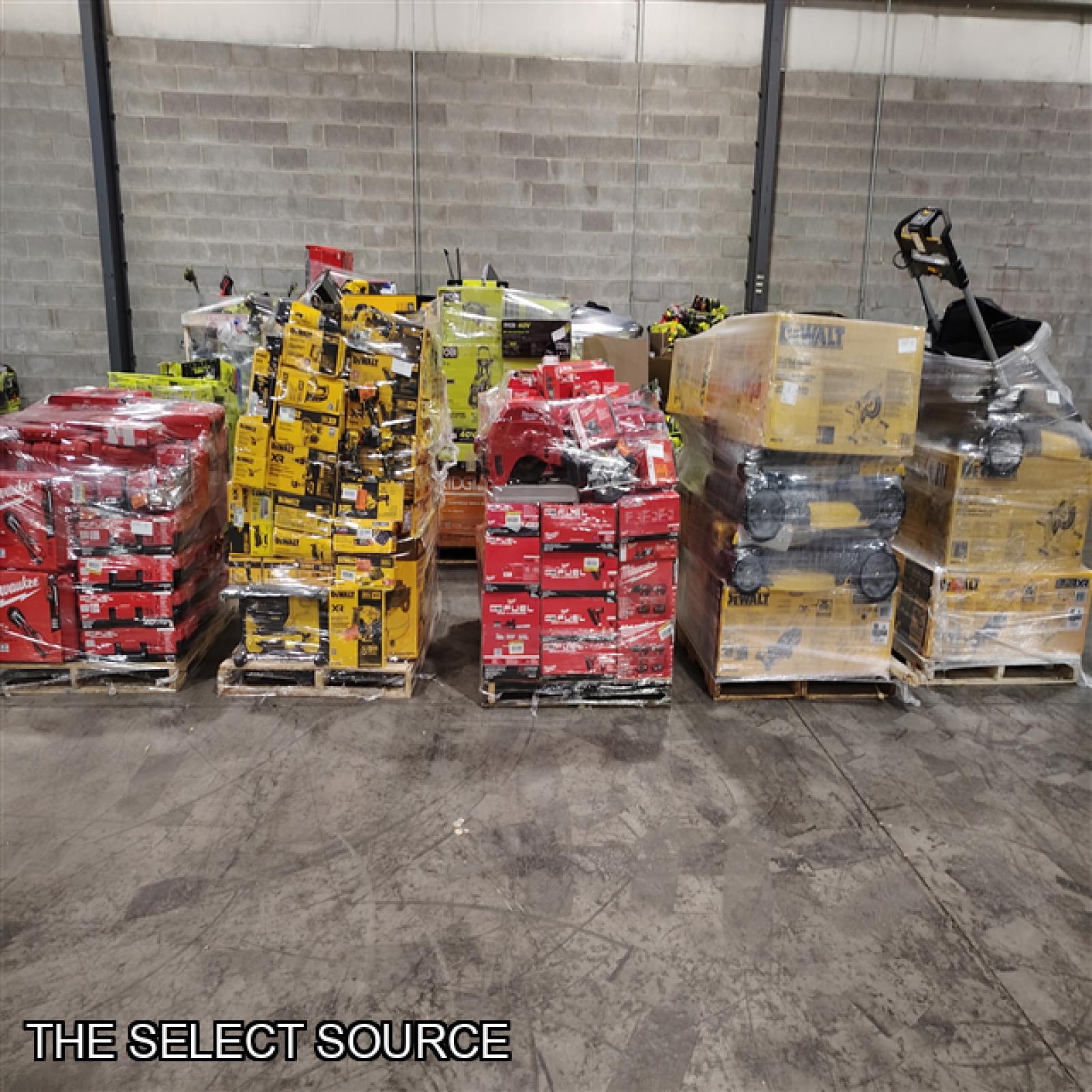 Pittston Location As-IS Power Tools Partial Truckload (15 Pallets) 3568-B