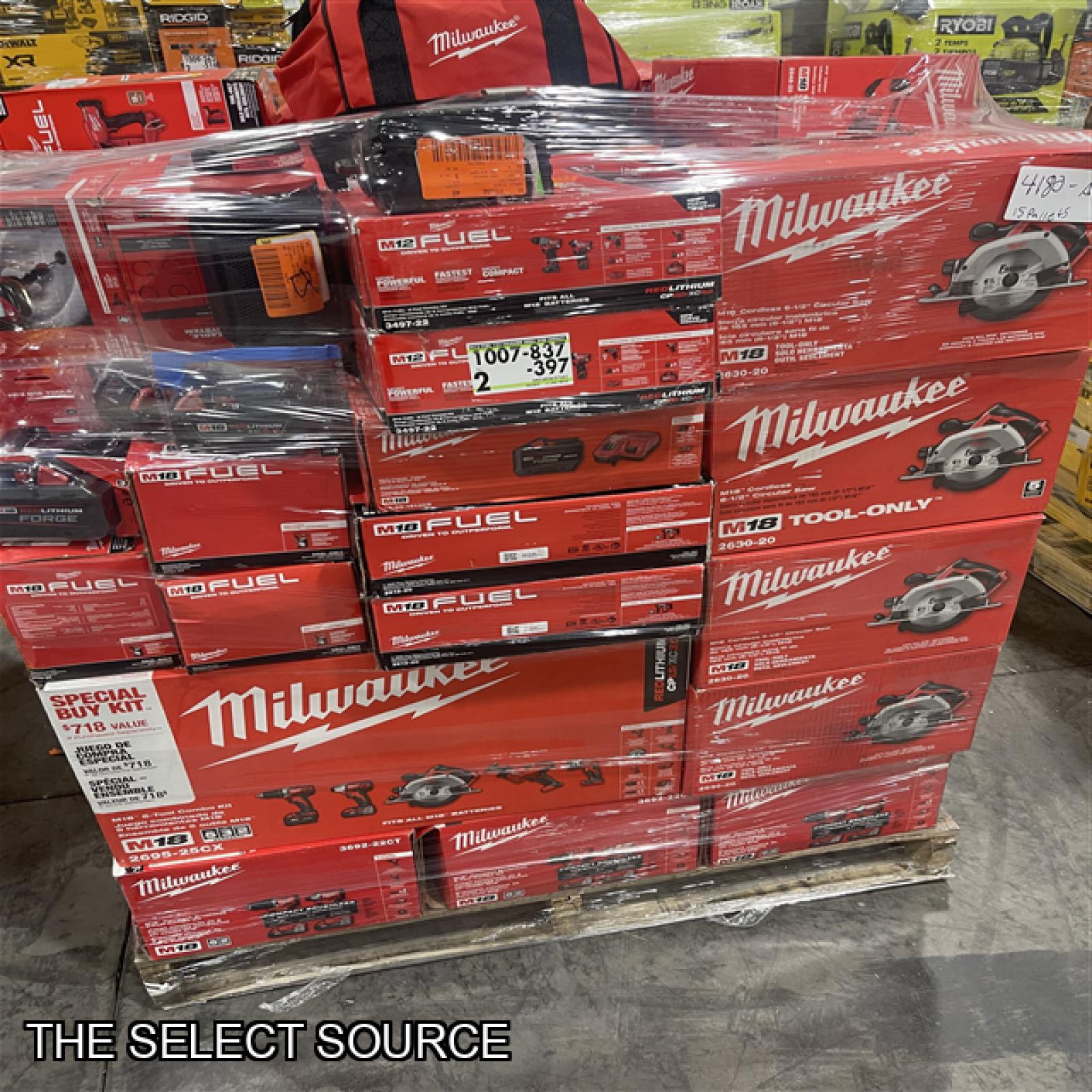 Pittston Location As-Is Power Tools Partial Truckload (15 pallets) 4180-A