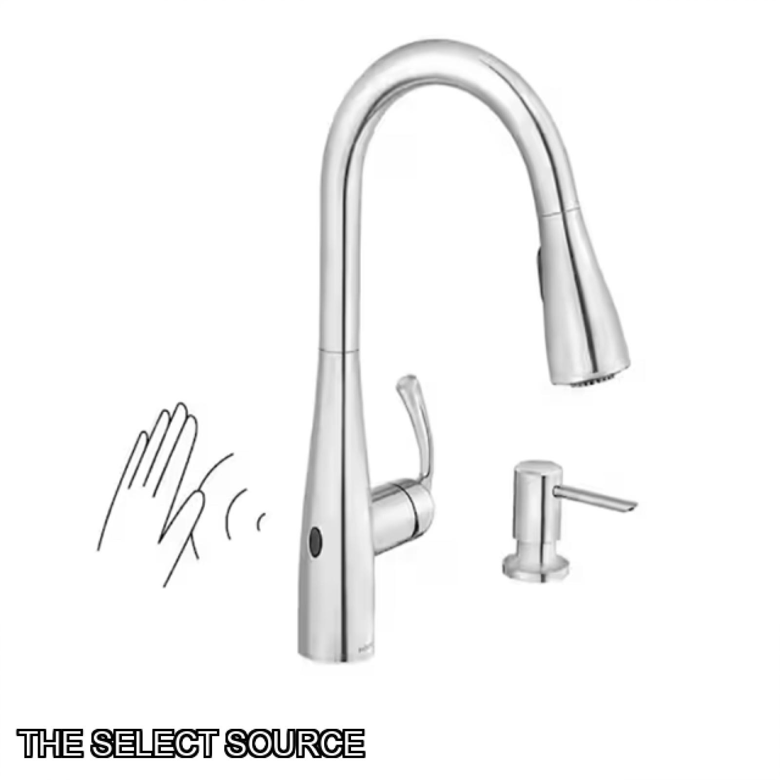 NEW! - MOEN Essie Touchless Single-Handle Pull-Down Sprayer Kitchen Faucet Chrome