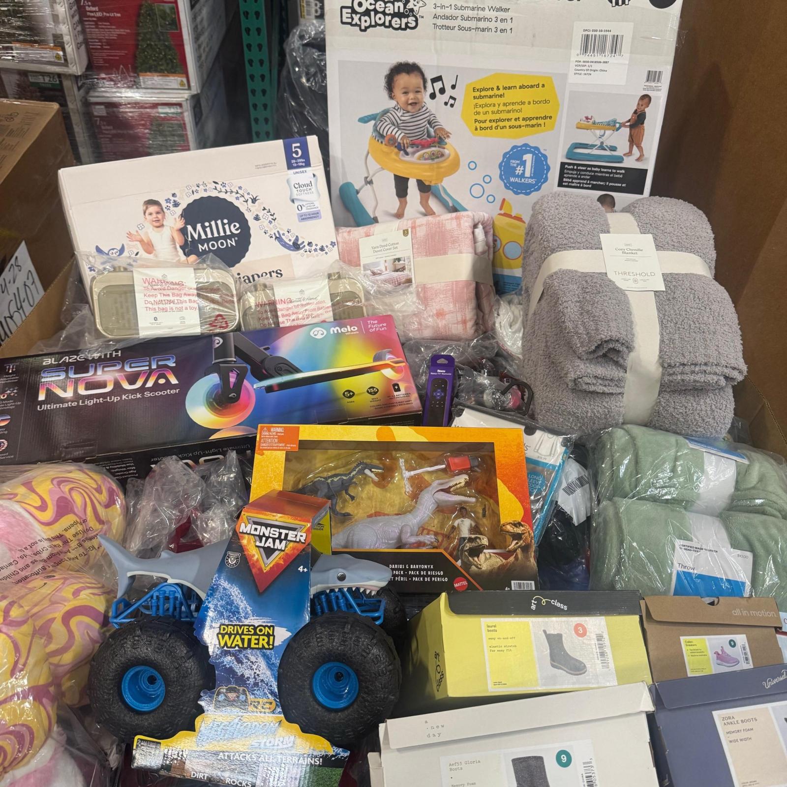 Bullseye Truckload /MIXED MERCHANDISE  24 pallets  (TOYS, HOME GOODS, BABY PRODUCTS, ELECTRONICS AND MORE )