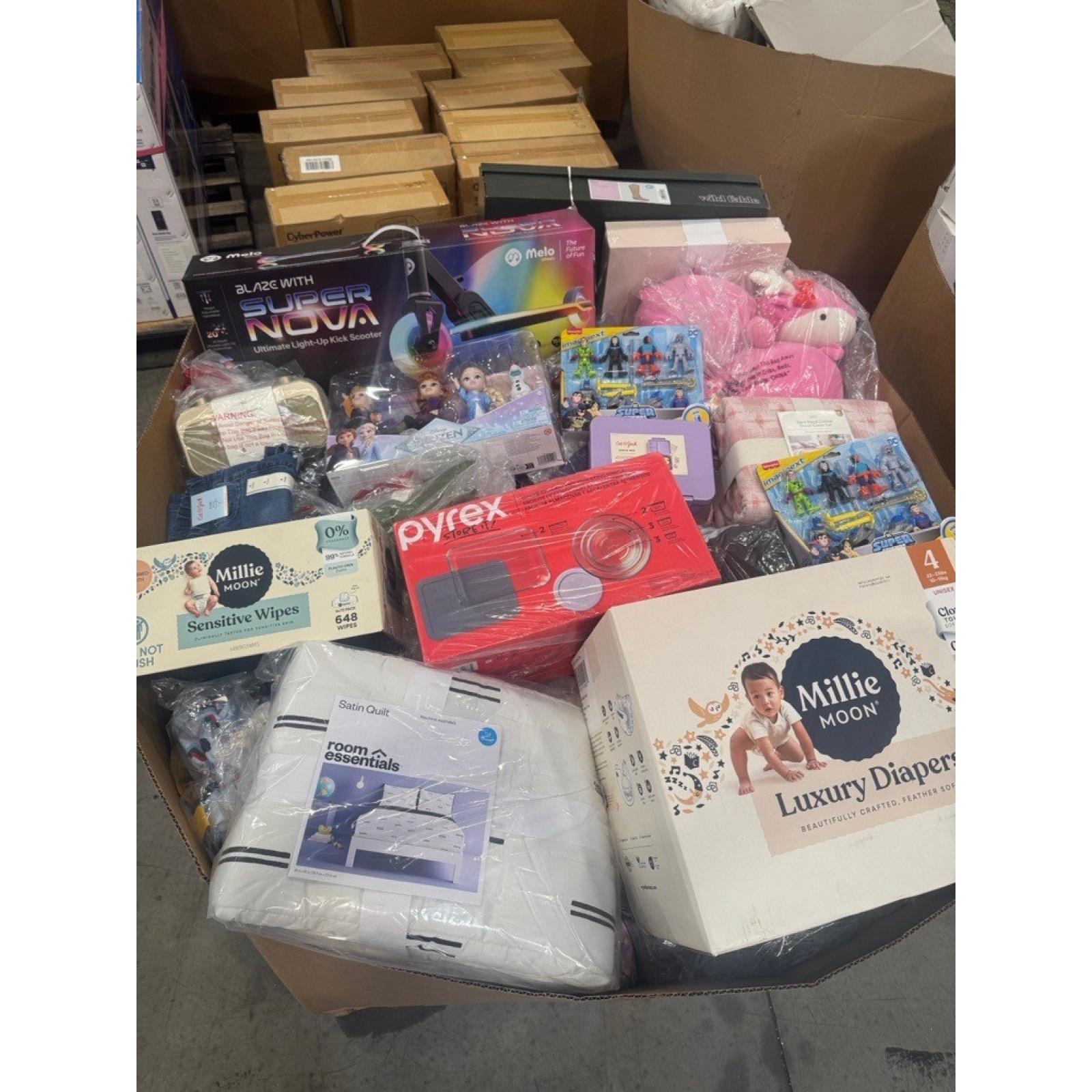 Bullseye Truckload /MIXED MERCHANDISE  24 pallets  (TOYS, HOME GOODS, BABY PRODUCTS, ELECTRONICS AND MORE )