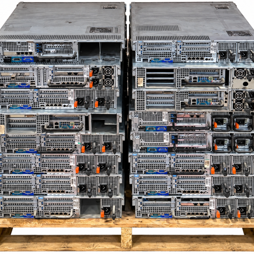 LOT OF 16 - USED DELL SERVERS – CPU & RAM INCLUDED, NO HDDs