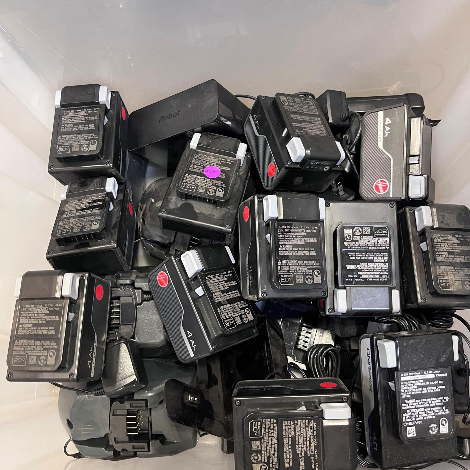 USED / UNTESTED Hoover Vacuum Batteries & Power Cords