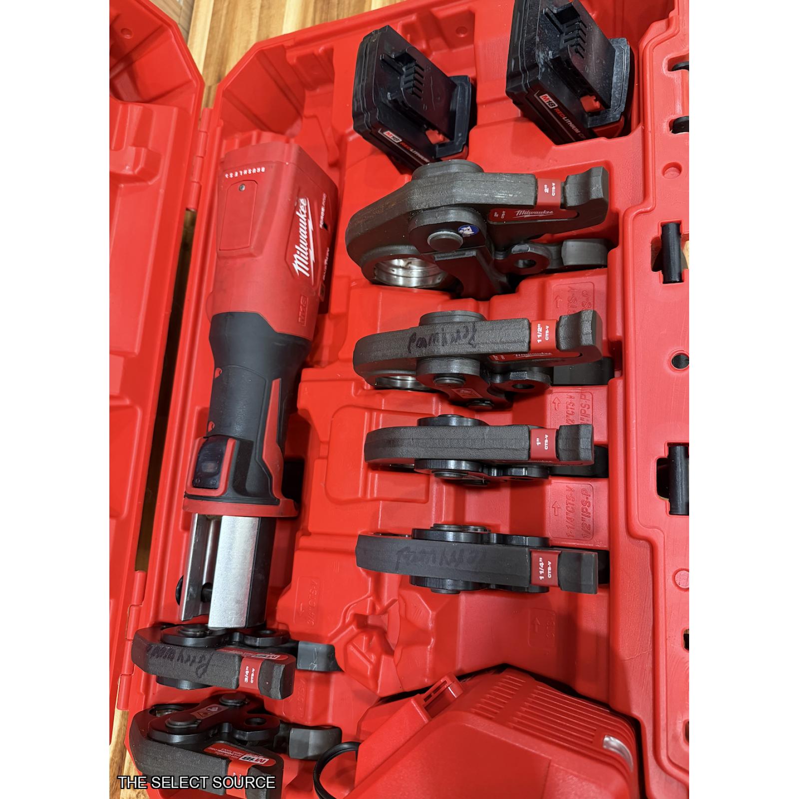 AS-IS Milwaukee M18™ FORCE LOGIC™ Press Tool w/ ONE-KEY™ w/ 1/2-2 CTS Jaws