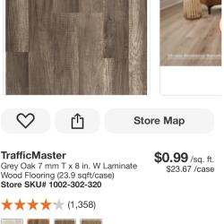 SAN ANTONIO LOCATION - TRAFFIC MASTER LAMINATE WOOD FLOORING