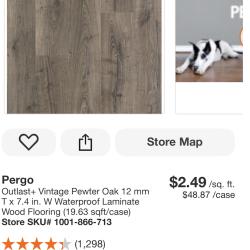 SAN ANTONIO LOCATION - PERGO WATERPROOF LAMINATE WOOD FLOORING