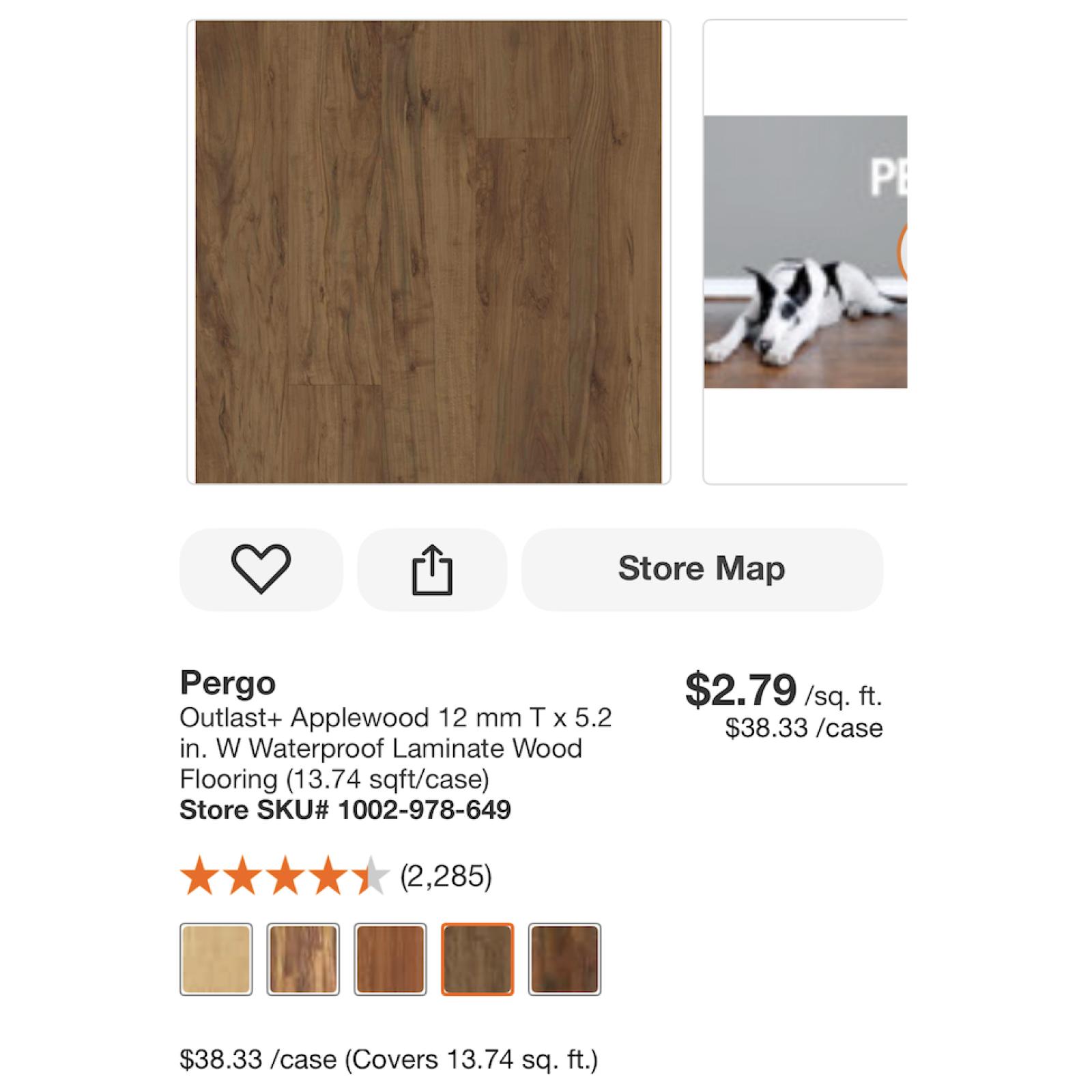 SAN ANTONIO LOCATION - PERGO WATERPROOF LAMINATE WOOD FLOORING