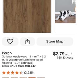 SAN ANTONIO LOCATION - PERGO WATERPROOF LAMINATE WOOD FLOORING