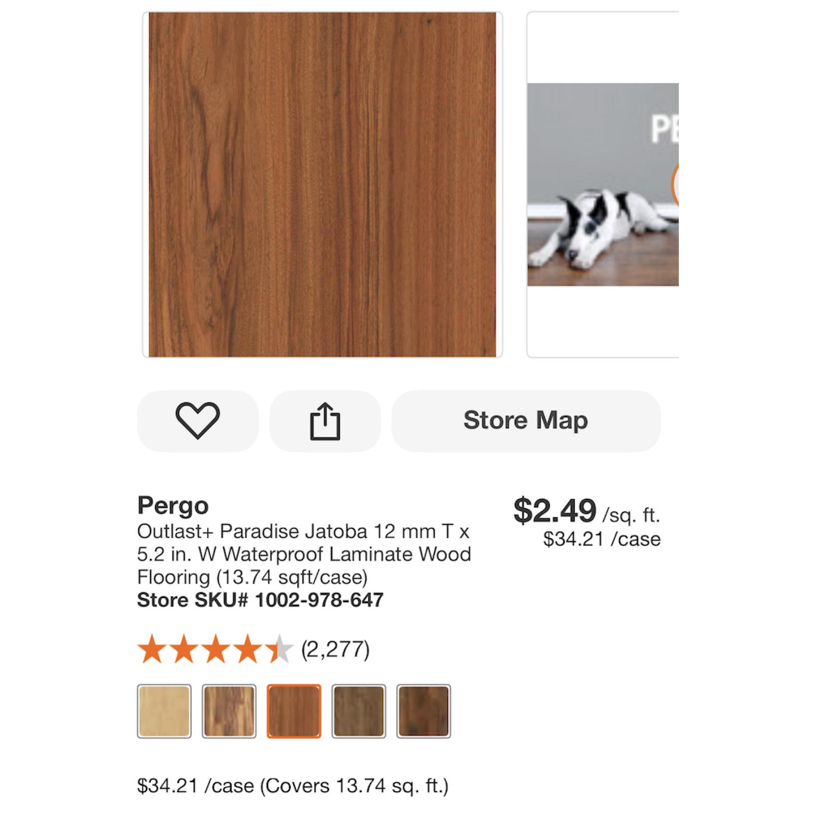 SAN ANTONIO LOCATION - PERGO WATERPROOF LAMINATE WOOD FLOORING