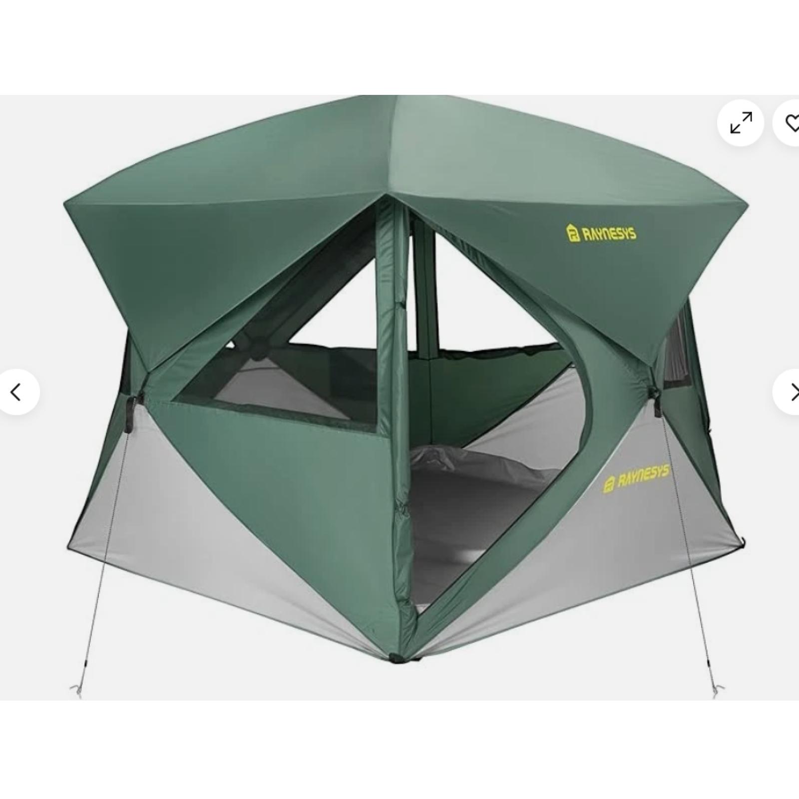 Camping Tent, 4 Person Tent for Camping, Setup in 60 Seconds, 4 Person Pop up