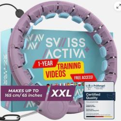 Lot of 10 - Swiss Activa Quiet Weighted Hula Hoops w/ Weight Ball – Open Box – $490 MSRP