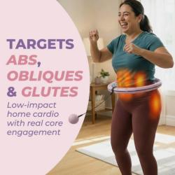 Lot of 10 - Swiss Activa Quiet Weighted Hula Hoops w/ Weight Ball – Open Box – $490 MSRP