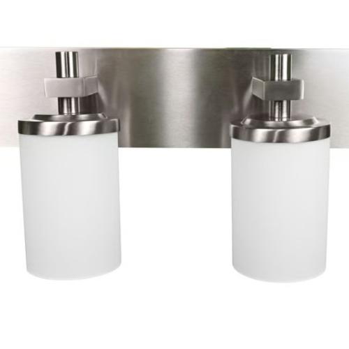 LOT OF 32 (Full Pallet) – New 4-Light Bathroom Vanity Fixtures – Satin Nickel Finish – Bulk Wholesale