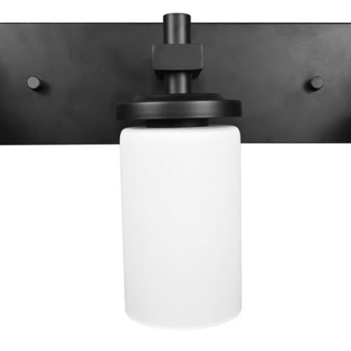 LOT OF 10 – New 3-Light Bathroom Vanity Fixtures – Matte Black Finish – Bulk Wholesale
